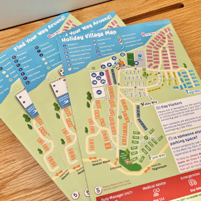 Pile of welcome guides